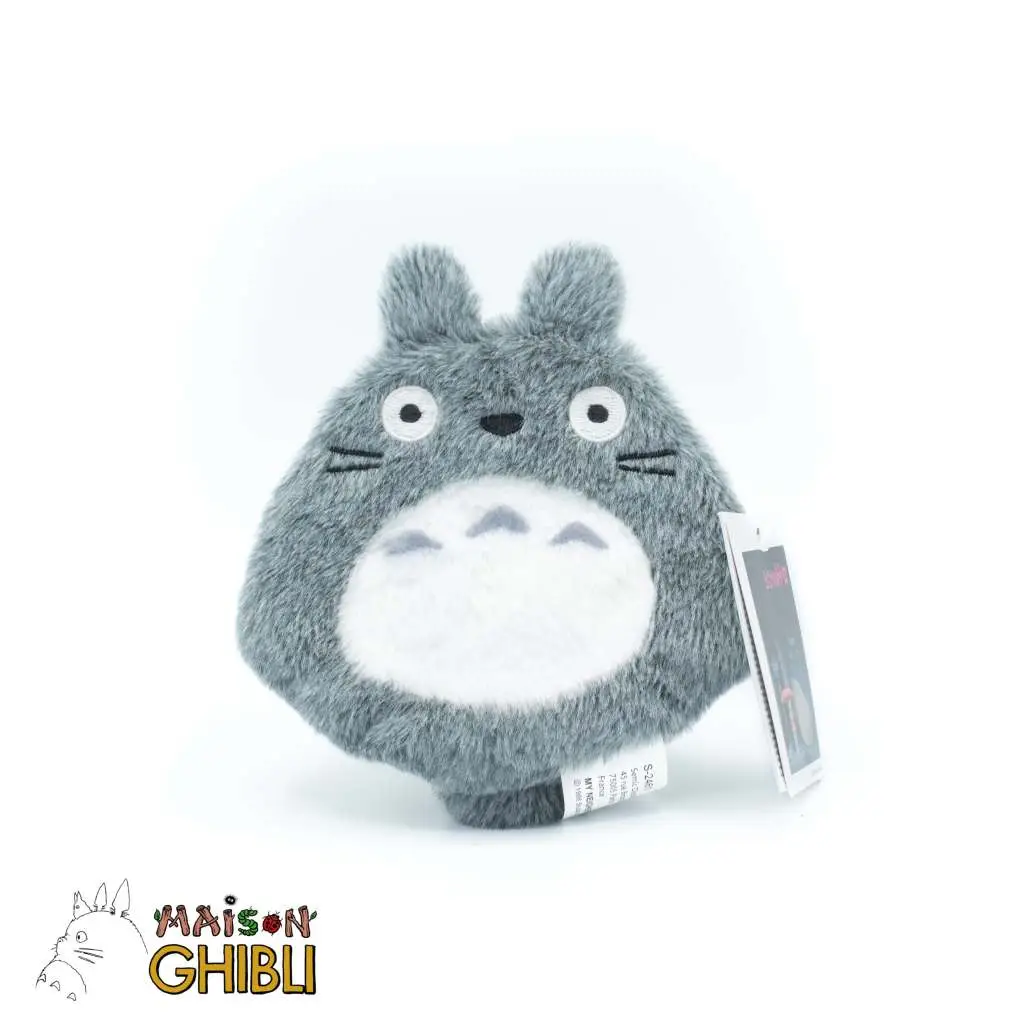 Peluche Studio Ghibli totoro smiling grey purse